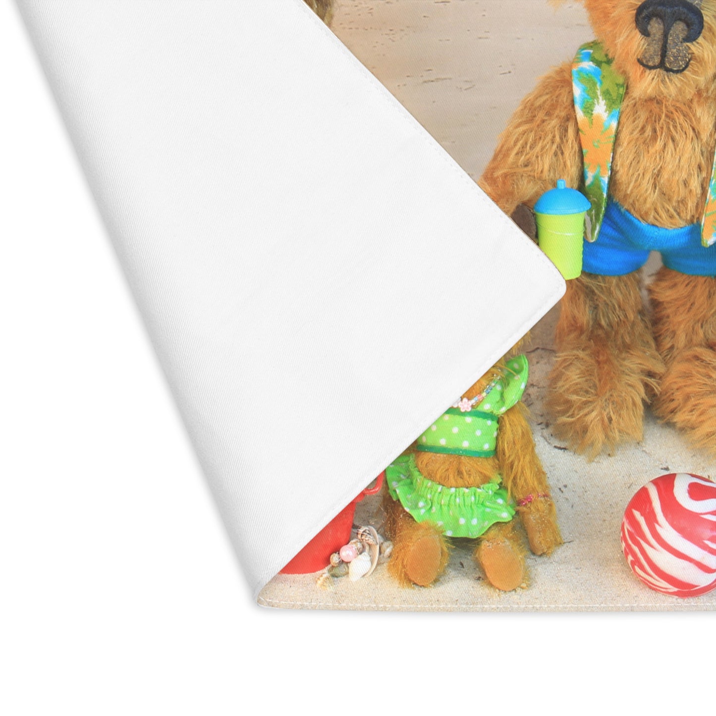 Premium Summer Bears 100% Cotton Placemat for Animal Lovers