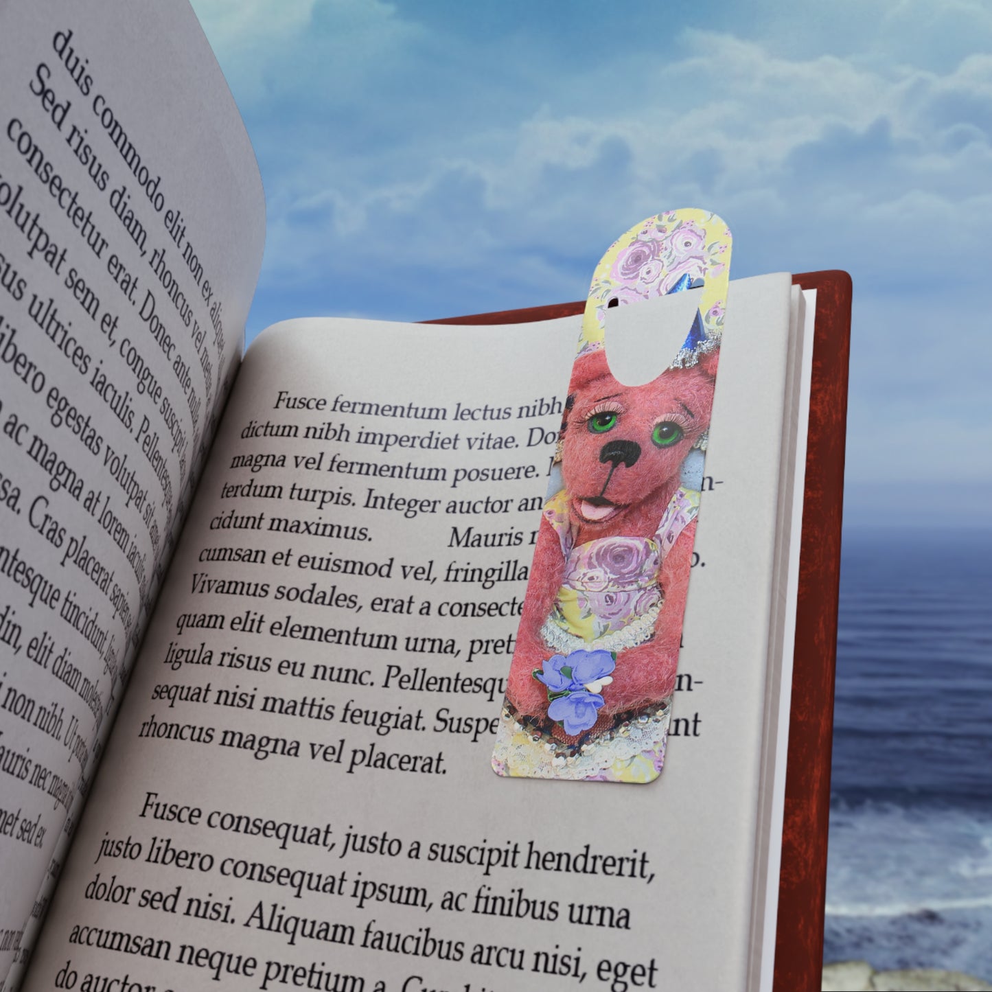 Cute Aluminium Animal Bookmark | Pink Bear Bookmark | Reading Gift, Kids Accessories, Office Supply, Personalized Bookmarks