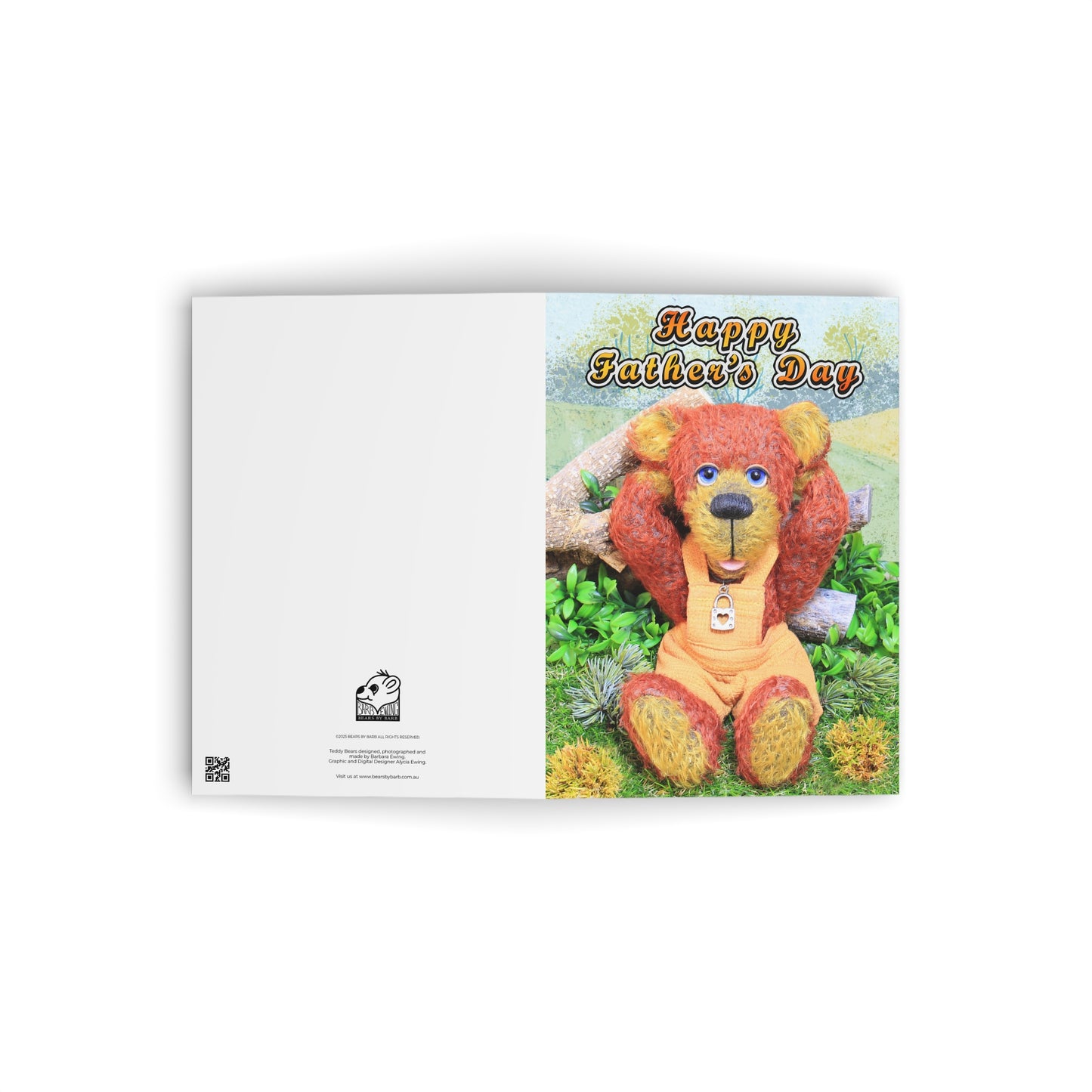 Father's Day Greeting Cards, Handmade Cards for Dads, Cute Bear Design, Customizable Card Sets, Greetings for Father's Day