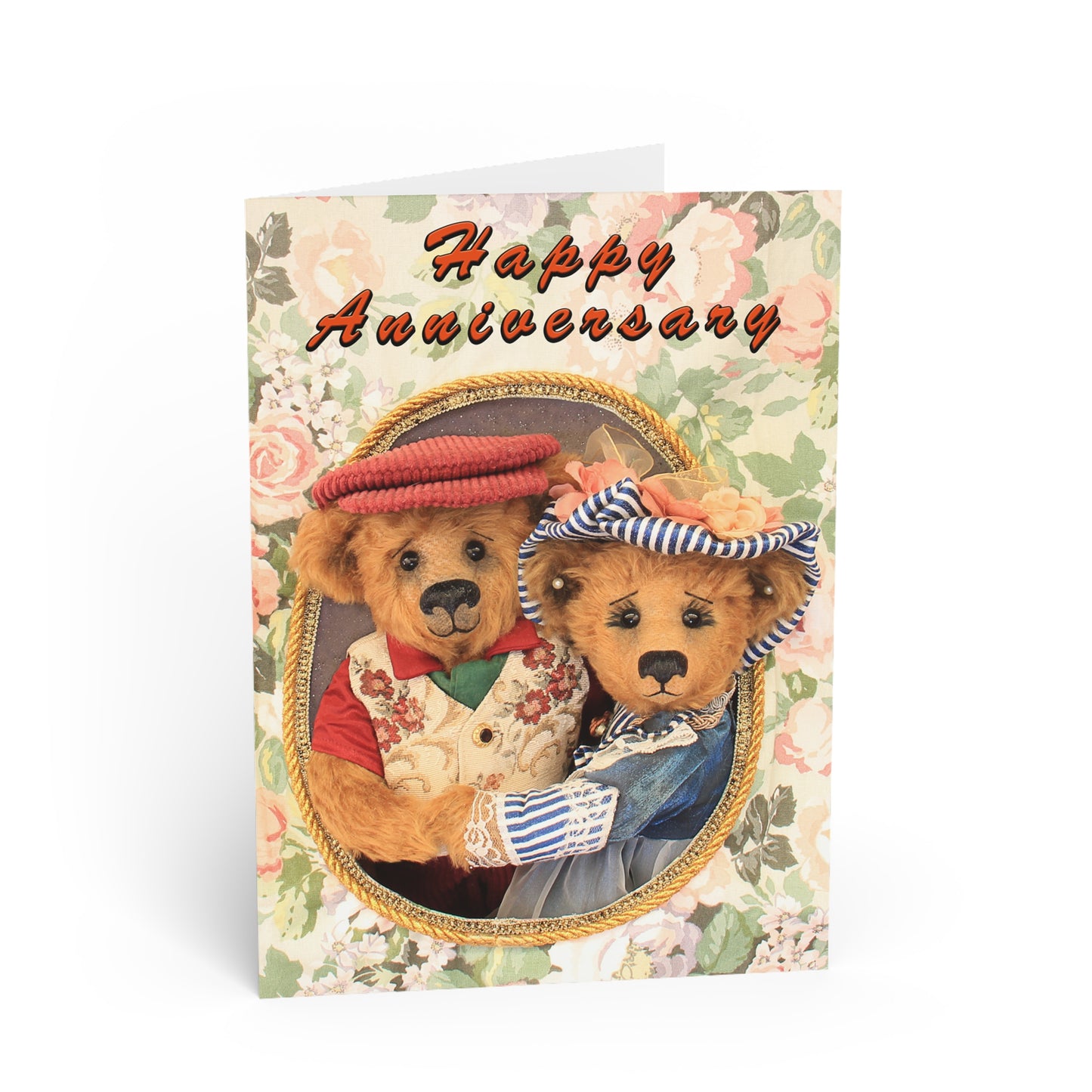 Happy Anniversary Teddy Bear Greeting Cards, Cute Animal Cards, Birthday Wishes, Gift Cards, Kids Party Supplies