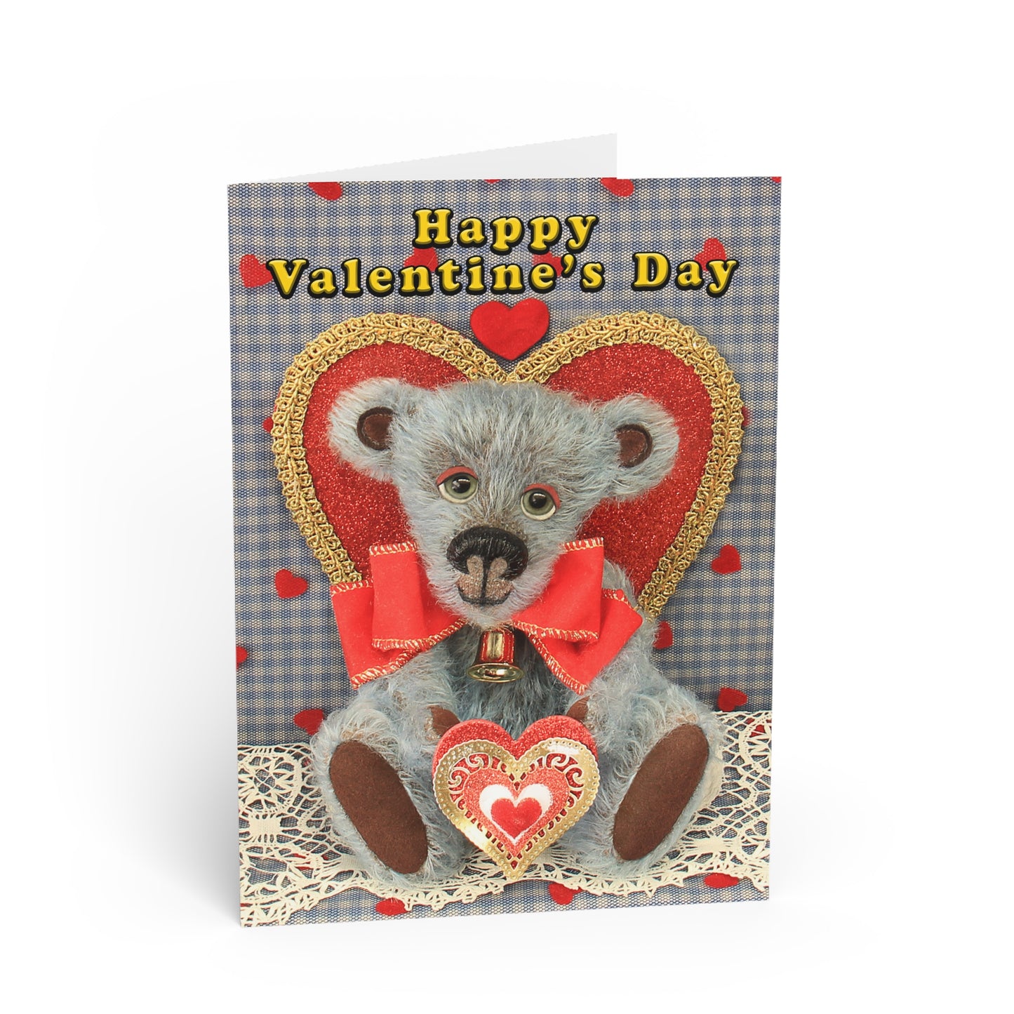 Happy Valentine's Day Teddy Bear Greeting Cards, Cute Animal Cards, Birthday Wishes, Gift Cards, Kids Party Supplies