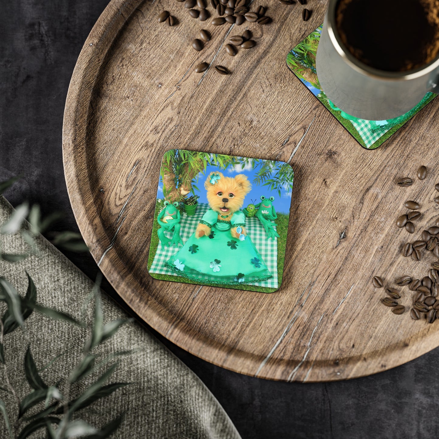 Charming Animal Coasters - Cute Bear and Frog Design, Eco-Friendly Drink Coasters, Unique Home Decor, Perfect Gift for All Occasions, [...]