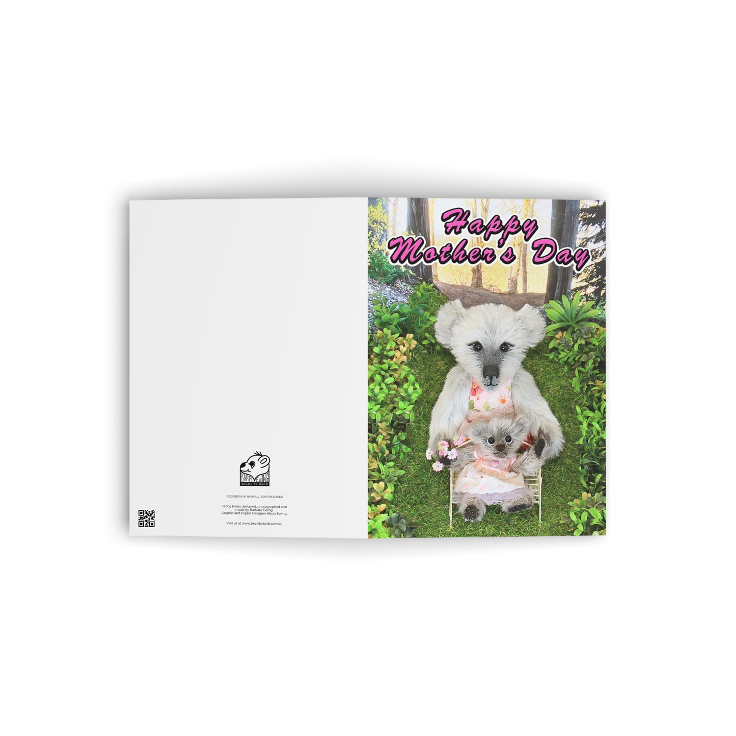 Happy Mother's Day Teddy Bear Greeting Cards, Cute Animal Cards, Birthday Wishes, Gift Cards, Kids Party Supplies