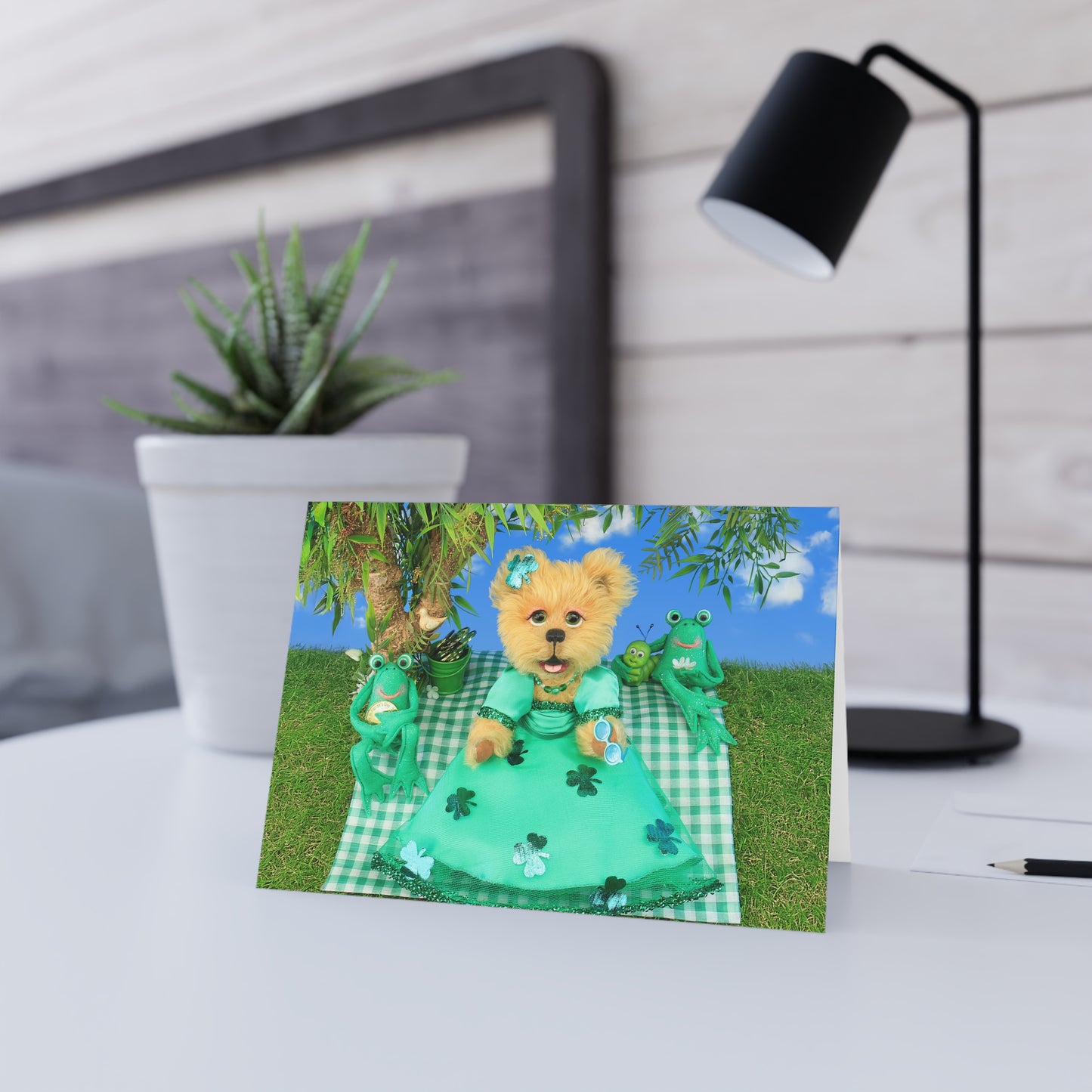 St. Patricks Teddy Bear Greeting Cards, Cute Animal Cards, Birthday Wishes, Gift Cards, Kids Party Supplies
