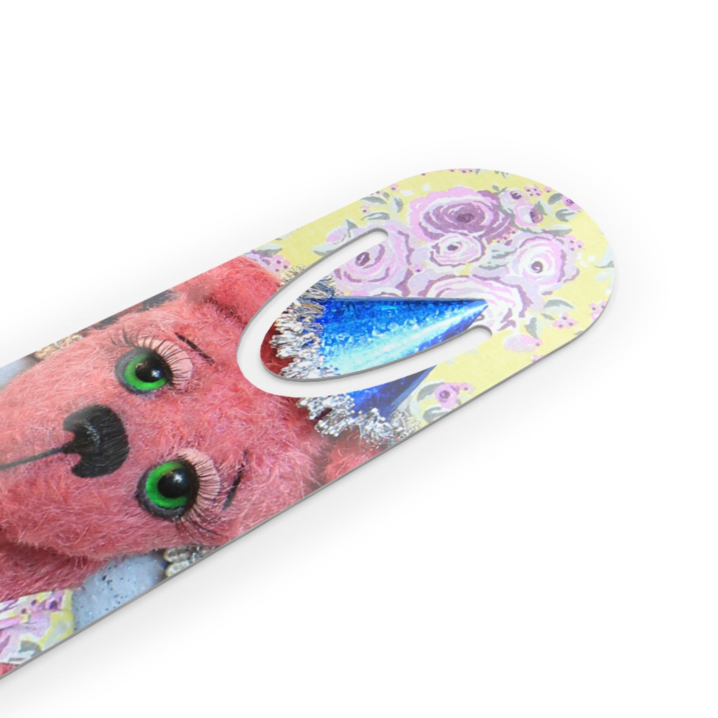 Cute Aluminium Animal Bookmark | Pink Bear Bookmark | Reading Gift, Kids Accessories, Office Supply, Personalized Bookmarks