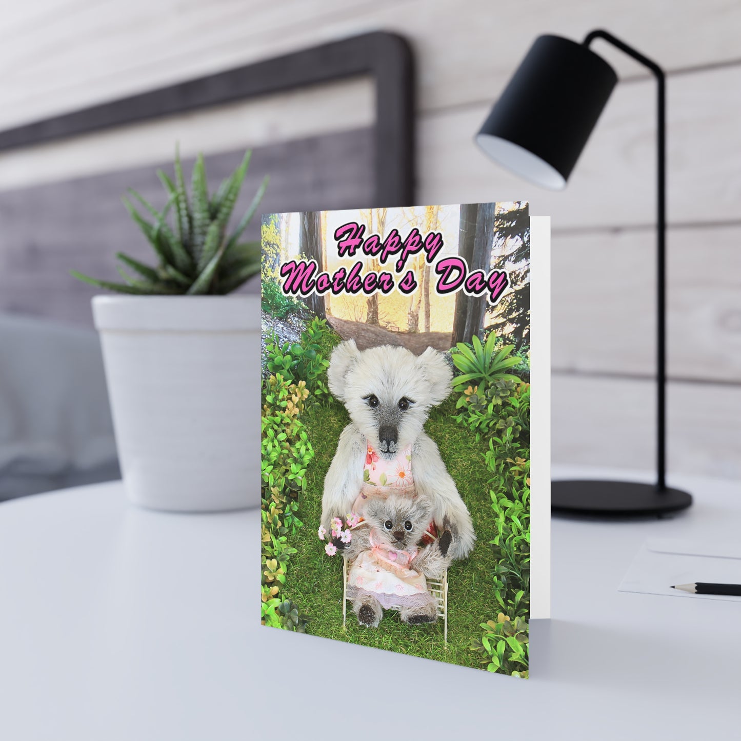 Happy Mother's Day Teddy Bear Greeting Cards, Cute Animal Cards, Birthday Wishes, Gift Cards, Kids Party Supplies