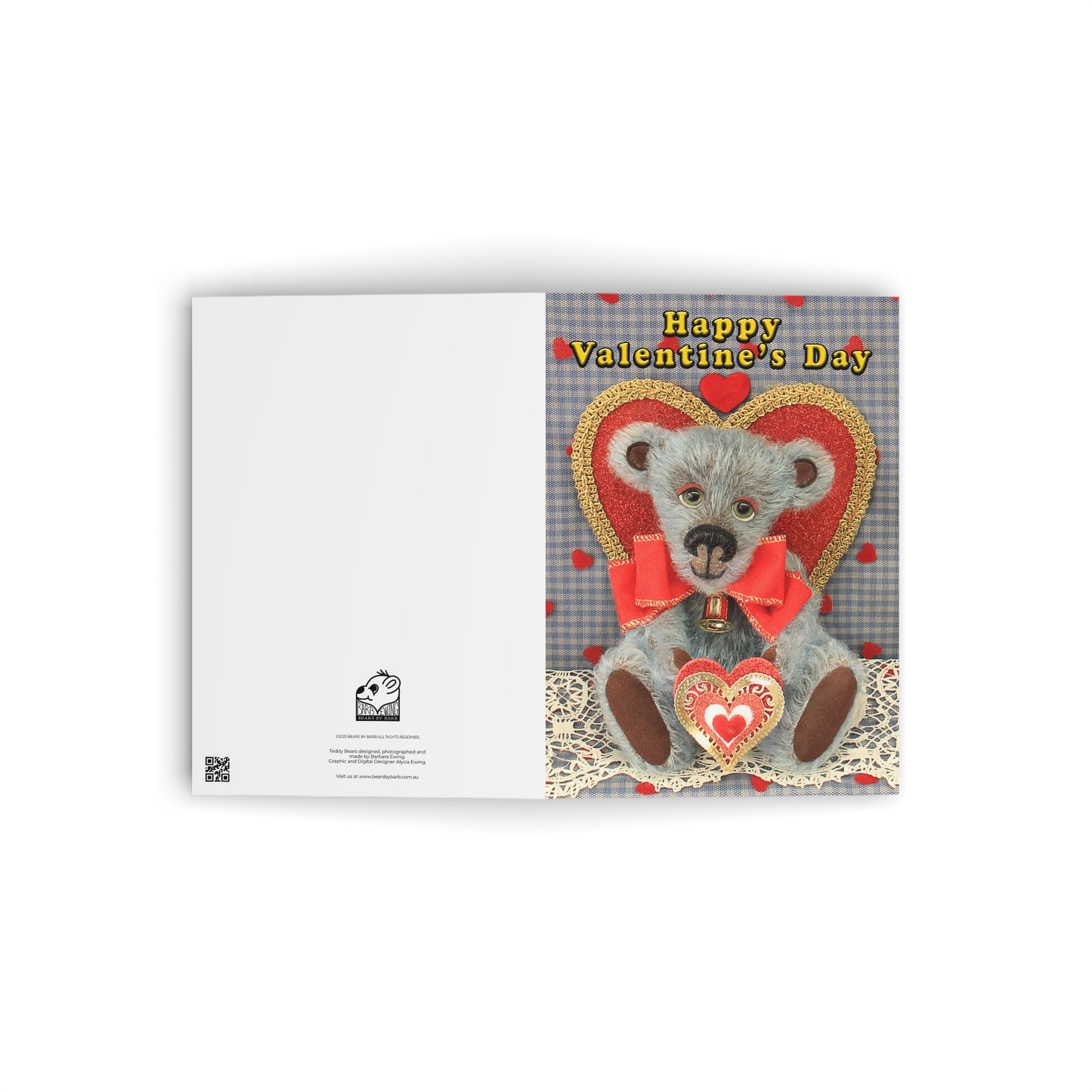 Happy Valentine's Day Teddy Bear Greeting Cards, Cute Animal Cards, Birthday Wishes, Gift Cards, Kids Party Supplies