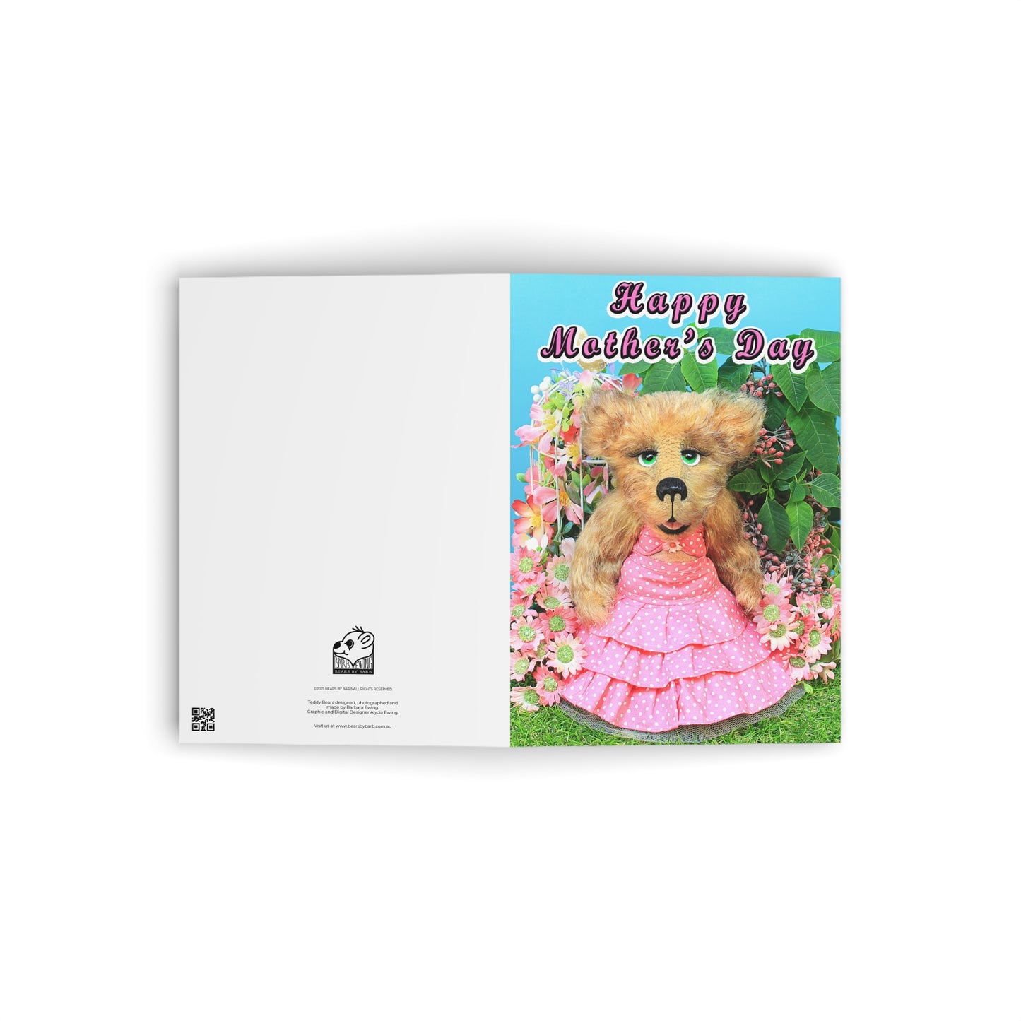 Happy Mother's Day Teddy Bear Greeting Cards, Cute Animal Cards, Birthday Wishes, Gift Cards, Kids Party Supplies