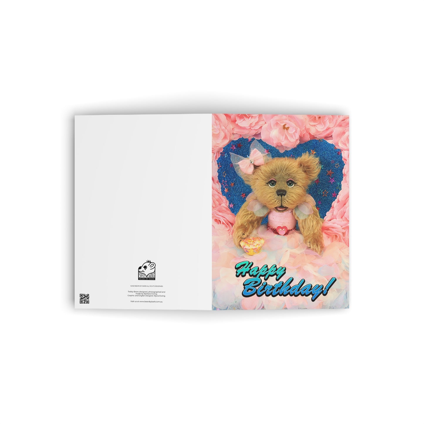 Happy Birthday Teddy Bear Greeting Cards, Cute Animal Cards, Birthday Wishes, Gift Cards, Kids Party Supplies