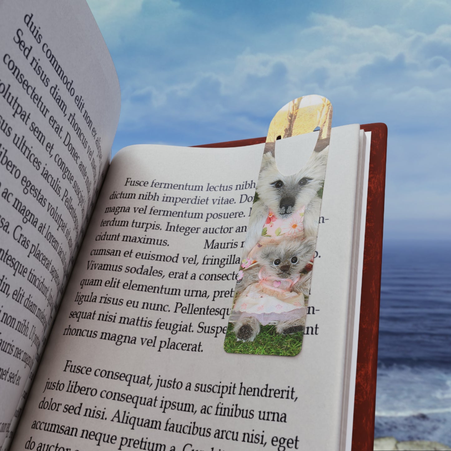Adorable Aluminium Animal-Themed Bookmark, Cute Bookmark for Book Lovers, Gift for Readers, Reading Accessories, Library Supplies, Mother's Day Gift