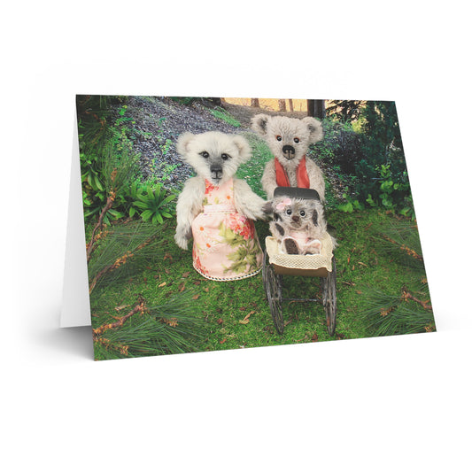 Happy Mother's Day Teddy Bear Greeting Cards, Cute Animal Cards, Birthday Wishes, Gift Cards, Kids Party Supplies