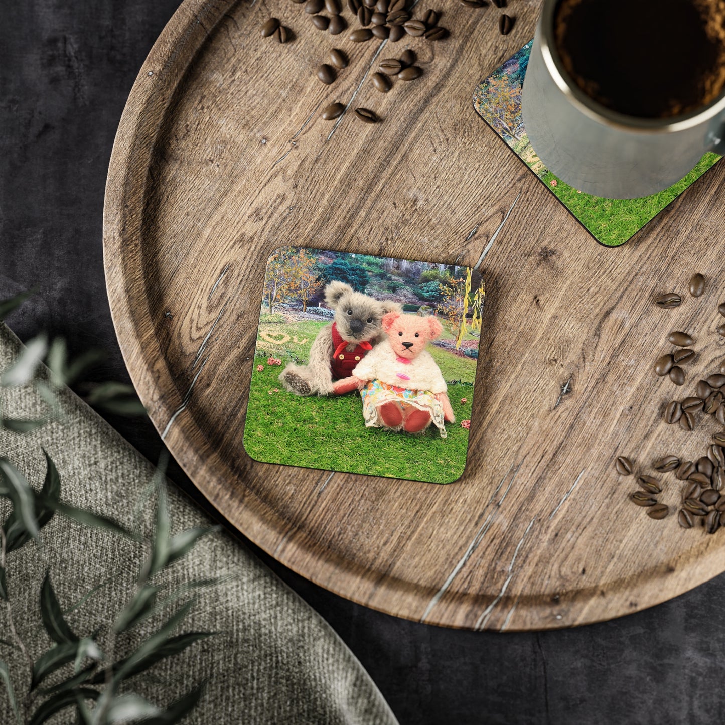 Adorable Animal Coasters | Cute Koala & Teddy Bear Design | Perfect for Gifts, Home Decor, Party Favor, Kids Room, and Collectors