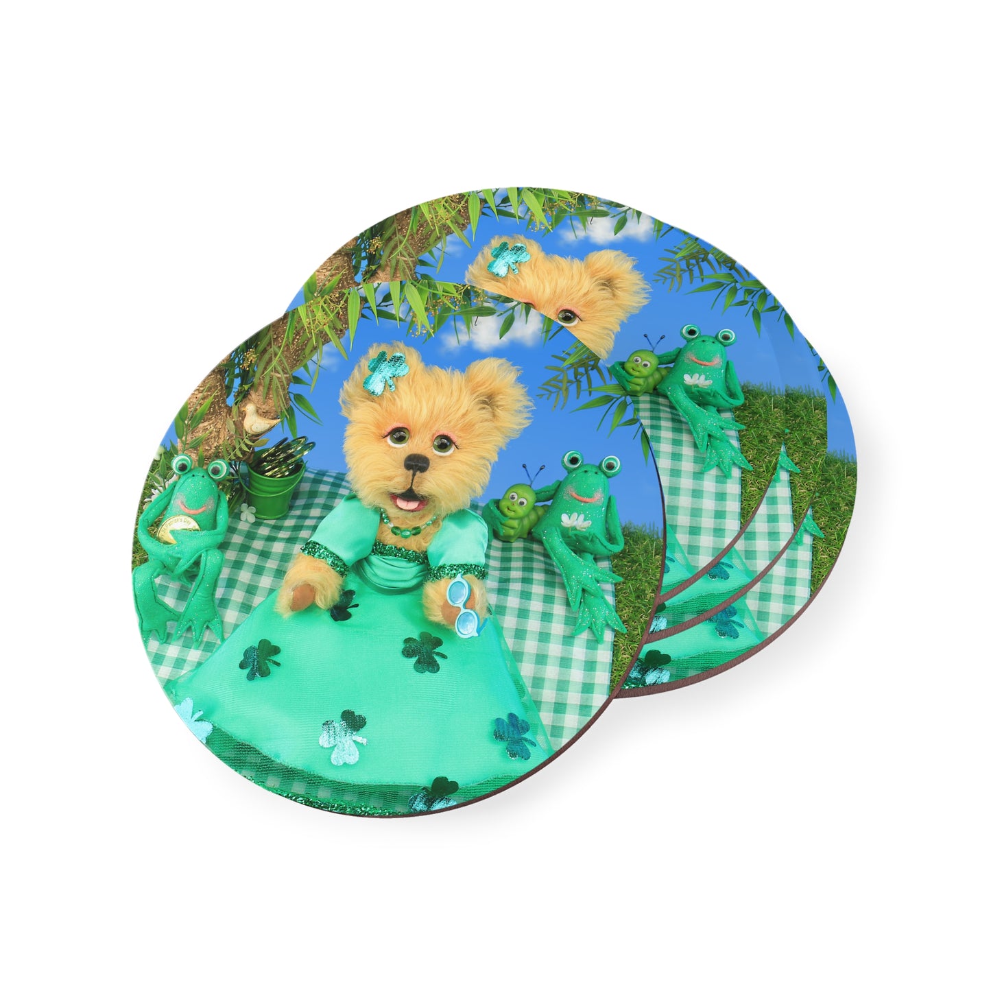 Charming Animal Coasters - Cute Bear and Frog Design, Eco-Friendly Drink Coasters, Unique Home Decor, Perfect Gift for All Occasions, [...]