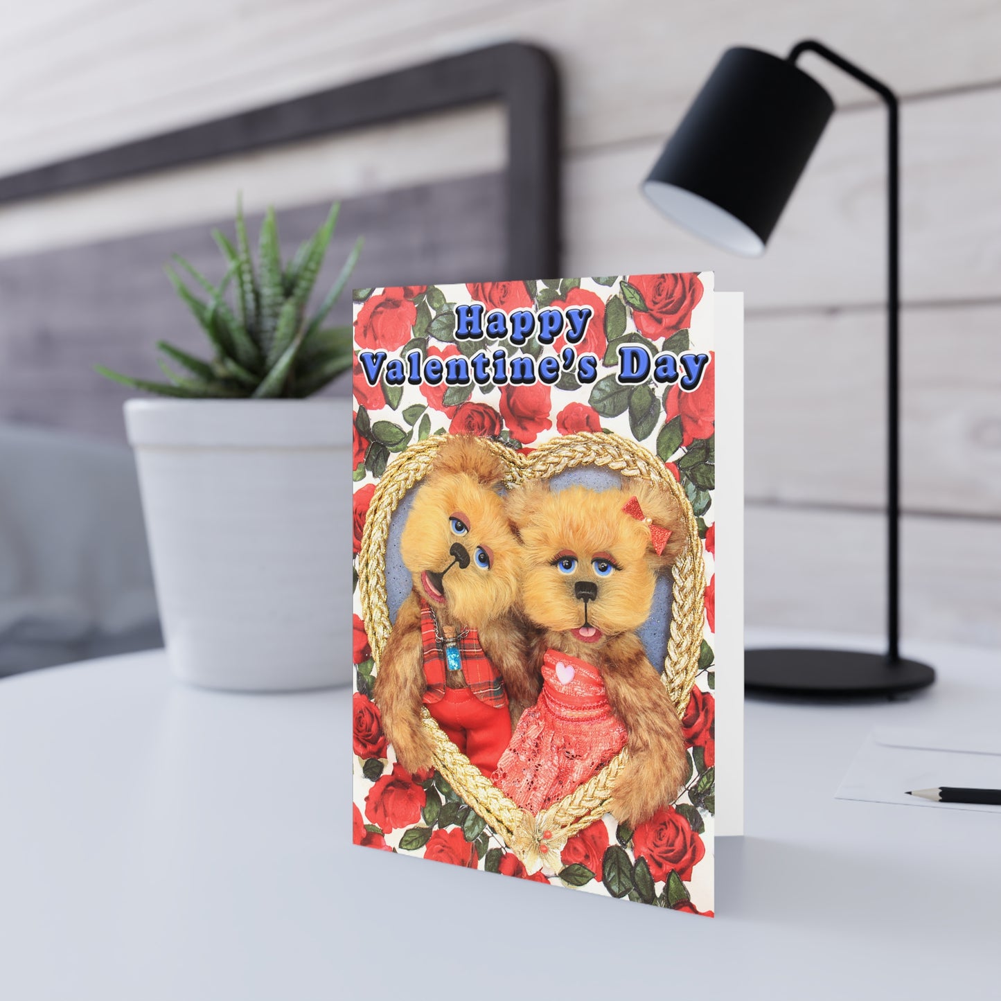 Happy Valentine's Day Teddy Bear Greeting Cards, Cute Animal Cards, Birthday Wishes, Gift Cards, Kids Party Supplies