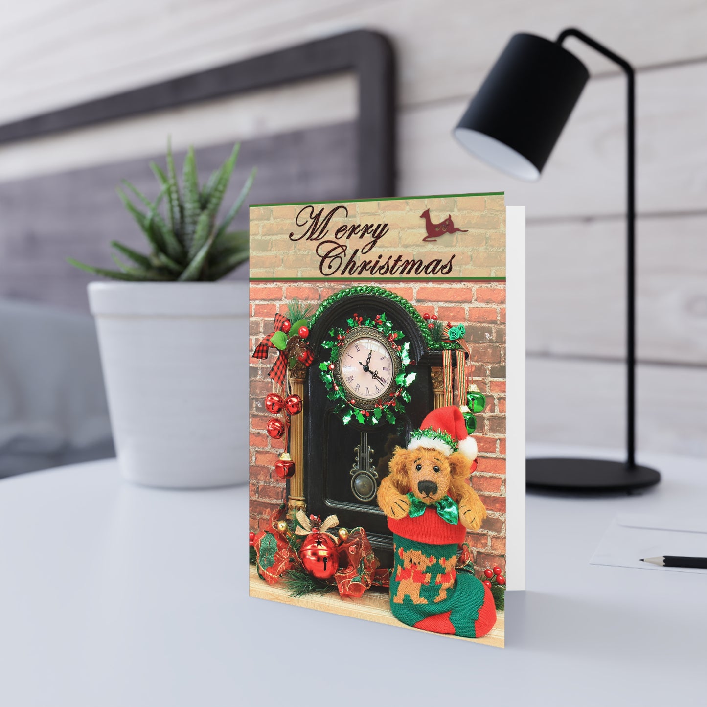 Merry Christmas Teddy Bear Greeting Cards, Cute Animal Cards, Birthday Wishes, Gift Cards, Kids Party Supplies