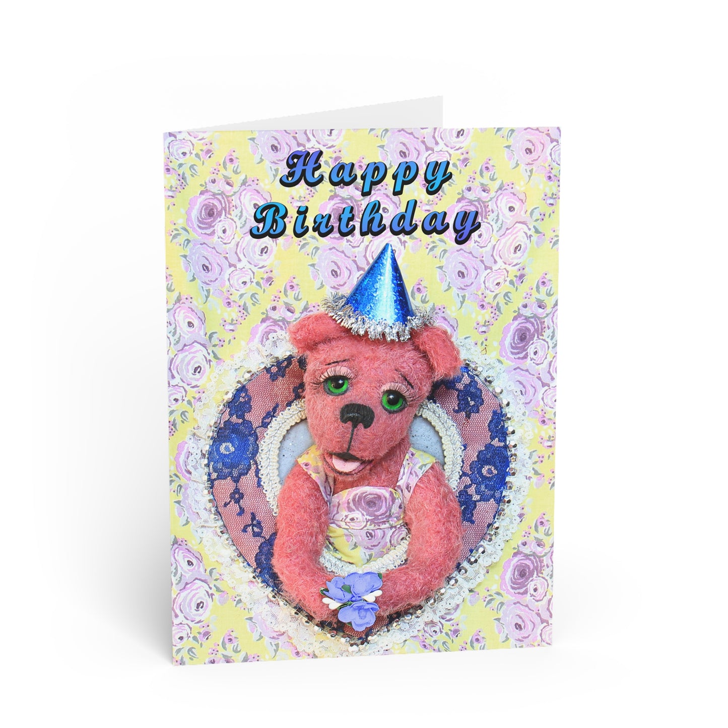 Happy Birthday Teddy Bear Greeting Cards, Cute Animal Cards, Birthday Wishes, Gift Cards, Kids Party Supplies