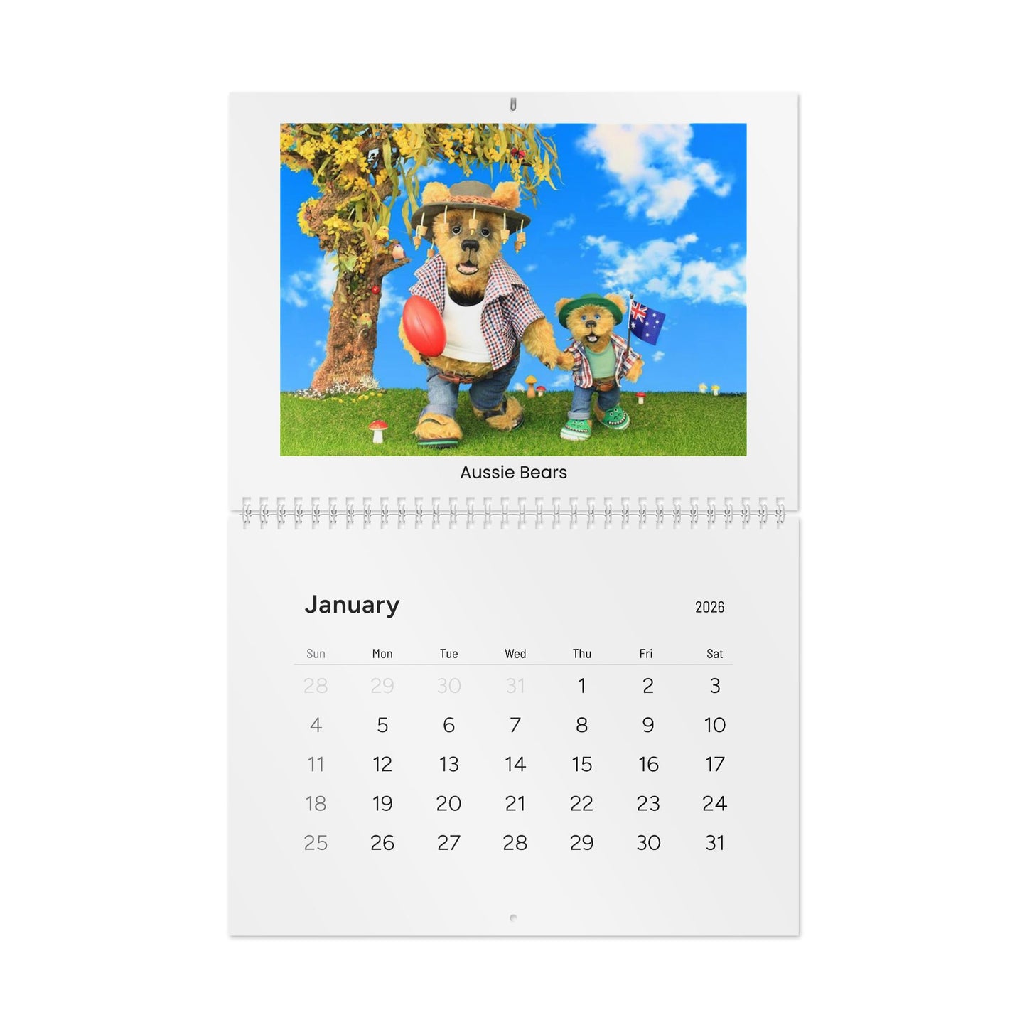 Standard Wall Calendar (2026) - Cute Animal Themes for Everyday Planning, Yearly Organizer, Home Decor, Gift Idea, Monthly Planner