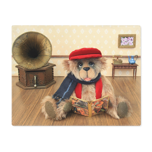 Premium Charming Bear 100% Cotton Placemat for Cozy Dining, Kids Table Decor, Animal Lover Gift, Vintage Vibe, Lunch Accessories