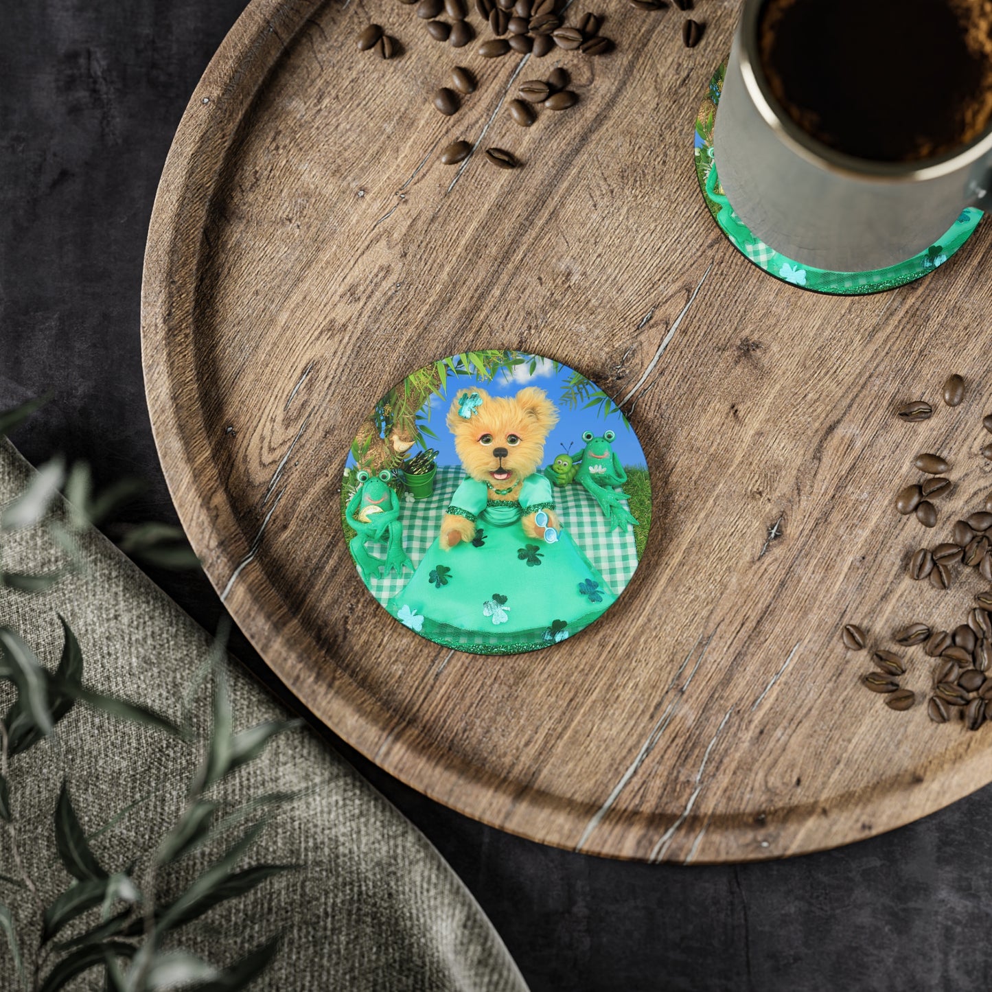 Charming Animal Coasters - Cute Bear and Frog Design, Eco-Friendly Drink Coasters, Unique Home Decor, Perfect Gift for All Occasions, [...]