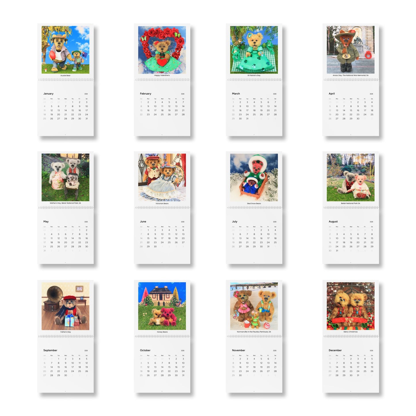 Standard Square Wall Calendar (2026) - Cute Animal Themes for Everyday Planning, Yearly Organizer, Home Decor, Gift Idea, Monthly Planner