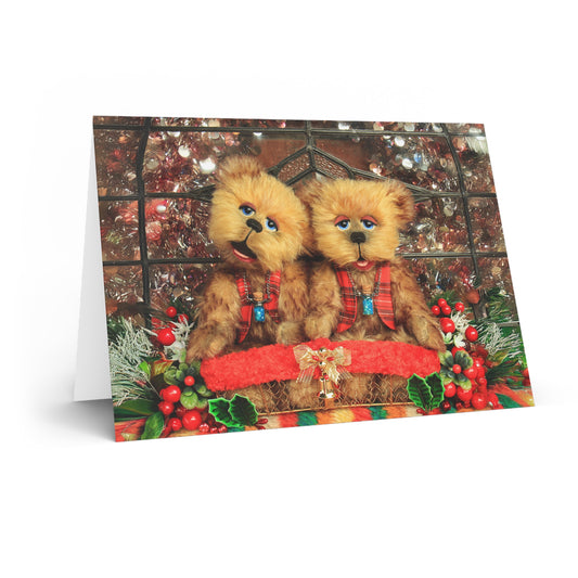 Twin Bears Greeting Cards, Cute Animal Cards, Birthday Wishes, Gift Cards, Kids Party Supplies