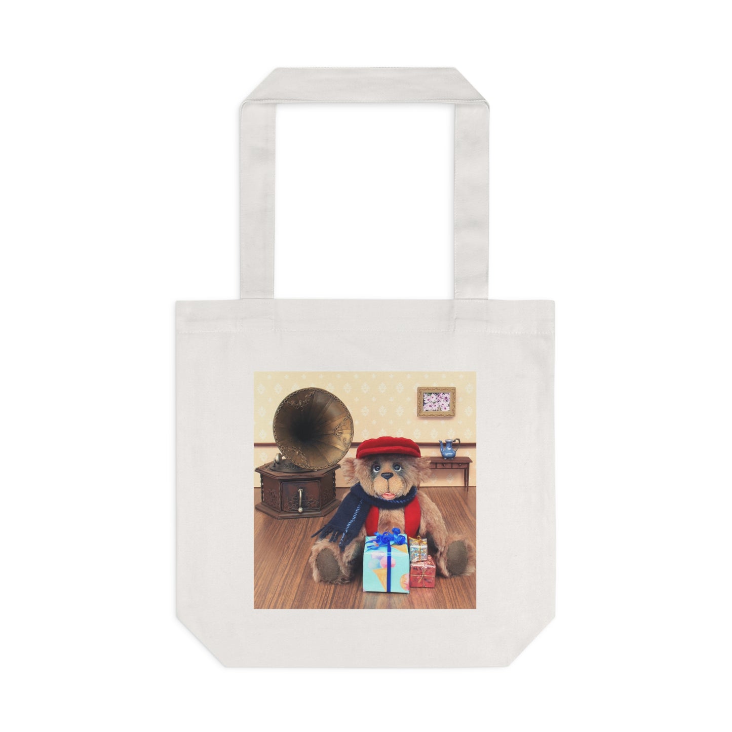 Whimsical Teddy Bear Cotton Tote Bag | Eco-Friendly Gift, Shopping Bag, Cute Storage, Children's Party Favor, Animal Lover's Accessory