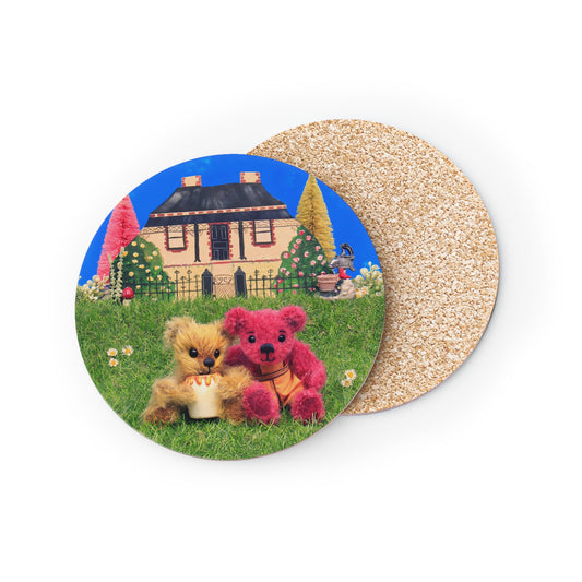 Charming Bear Coasters - Cozy Home Decor, Cute Animal Art, Ideal for Coffee Lovers, Gifts for Friends, Fun Kitchen Accessory